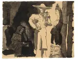 Picador et Femmes by Pablo Picasso, 1960, Tuschpinsel und -feder auf Van Gelder-Bütten, sold Nov 2008