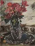 Lovis Corinth, Rote Rosen, 1925, Öl auf Leinwand