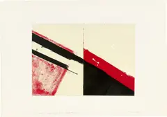 Blinky Palermo, Konvolut: „'who knows the beginning and who knows the end' I“ /„'who knows the beginning and who knows the end' II, 1976, Jeweils Acryl auf Zeichenpapier, 2 Blätter nebeneinander auf Karton montiert