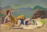 Karl Hofer, Badende am See, 1937, Öl auf Leinwand