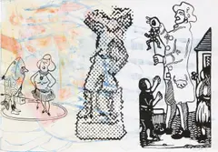 Ohne Titel by Sigmar Polke, 1992, Acryl und Gouache auf Papier, sold Jun 2023