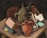 Karl Hofer, Stilleben mit Krug und Schachtel