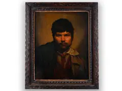 František Ženíšek, Portrait of a Young Bohemian, Late 19th/early 20th century, Oil on canvas