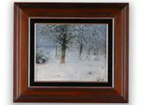 Václav Jansa, Snowy Orchard, Late 19th/early 20th century, Oil on canvas