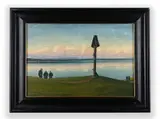 Georg Lehmann-Fahrwasser, Procession, First half of 20th century, Oil on wood