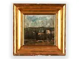 Vladimír Hroch, In a Park, First half of 20th century, Oil on cardboard
