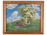Jan Honsa, Tree in Blossom, First third of 20th century, Mixed media, cardboard