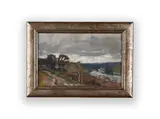 Ota Bubeníček, Autumn Landscape, First half of 20th century, Oil on cardboard
