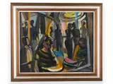 Karel Souček, A Café, 1971, Oil on canvas