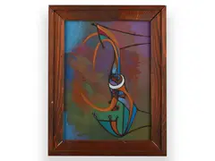 An Abstract Composition by Bohumír Matal, Second half of the 20th century, Oil on hardboard, sold Mar 2023