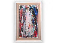 Cyril Chramosta, Woman, 1962, Mixed media, cardboard