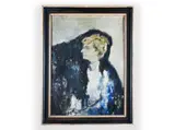 Petr Skácel, Portrait of a Lady, 1970s, Oil on canvas