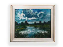 František Líbal, Landscape Near Dunajovice, 1920s, Oil on canvas