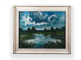 František Líbal, Landscape Near Dunajovice, 1920s, Oil on canvas