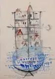 Richard Fremund, Worpswede, 1966, Watercolour on paper