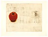 The Tomato by Jim Dine, 1973, 4-color lithograph and etching on German Etching paper, sold Sep 2018