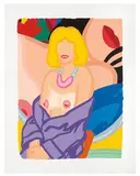 Tom Wesselmann, Claire Sitting with Robe Half Off (Vivienne), 1993, 42-color screenprint on paper
