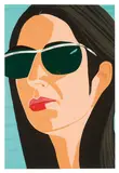 Alex Katz, Ada with Sunglasses (from Alex and Ada portfolio), 1990, 29-color screenprint on Arches Roll Stock Rag paper