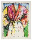 Multicolored Robe for the Seoul Olympics by Jim Dine, 1988, Color lithograph on paper, sold Sep 2018