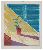Sun (from Weather Series) by David Hockney, 1973, 8-color lithograph and screenprint on Arjomari paper, sold Sep 2018