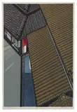 Jun'ichirō Sekino, Untitled (Rooftops), 1969, Color woodblock print on paper