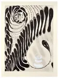 Louise Bourgeois, Paris Review, 1994, Aquatint and drypoint with white acrylic stencil additions on wove Somerset paper