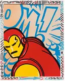 John Matos, The Ironman, 1995, Acrylic on canvas in artist's frame