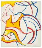 Willem de Kooning, Untitled (from Quatre Lithographies portfolio), 1986, Color lithograph on Arches paper