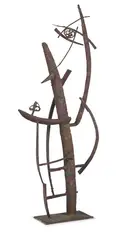 Max Finkelstein, Jacob's Ladder, 1958, Bronze, brass, and copper