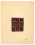Sonia Delaunay, Untitled #52; Untitled #338 (2), Gouaches on paper