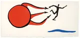 Alexander Calder, Pointing Out the Way of Life; The Kids Threw Stones at Me (from Sacrilege of Alan Kent) (2), 1976, Aquatints on Rives BFK paper