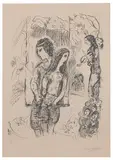 Le Grand Cirque by Marc Chagall, 1971, 1-color lithograph on Arches paper, sold Sep 2018