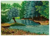 Camille Bombois, Les bords de l'Armancon, Tonnerre, Yonne