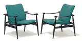 Armchairs (2) by Finn Juhl, c. 1955, France & Søn, sold Sep 2018