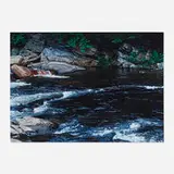 Gus Heinze, West River - Vermont, 1988, acrylic and gesso on wood