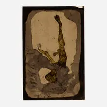 Theodoros Stamos, Monolithic Symbol, 1947, watercolor on paper