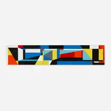 Untitled (Abstract Mural Study) by Seymour Fogel, acrylic and graphite on board, sold Mar 2024