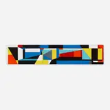 Seymour Fogel, Untitled (Abstract Mural Study), acrylic and graphite on board