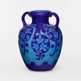 Le Verre Français, Rare Azurettes vase