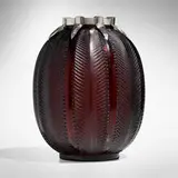 René Lalique, Biskra vase with silver mount