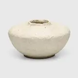Rare Favrile Pottery vase with dogwood blossoms by Tiffany Studios, 1904-14, partially glazed earthenware, sold Mar 2024