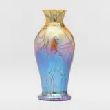 attribution Durand, Tall vase, c. 1930, hand-blown glass