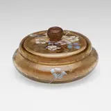 Émile Gallé, Early covered vessel with blossoms