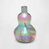 attribution Tiffany Studios, Pulled-feather vase, c. 1900, hand-blown Favrile glass