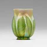 Tiffany Studios, Decorated shade, c. 1910, hand-blown Favrile glass