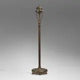Piano floor lamp base by Tiffany Studios, c. 1910, acid-etched and patinated bronze, sold Mar 2024