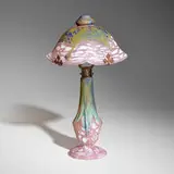 Daum, Table lamp, c. 1925, vitrified glass, steel