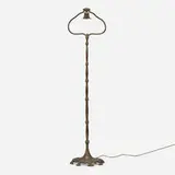 Bell floor lamp base by Tiffany Studios, c. 1910, patinated bronze, sold Mar 2024