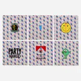 Pruitt-Early, Artworks for Teenage Boys (Six Pack), heat transfer on fabric with plastic shrinkwrap in six parts