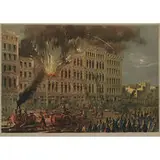 Chicago Lithography Co., Great Fire on Lake St.: Betw. Market & Franklin Sts., 1866-67